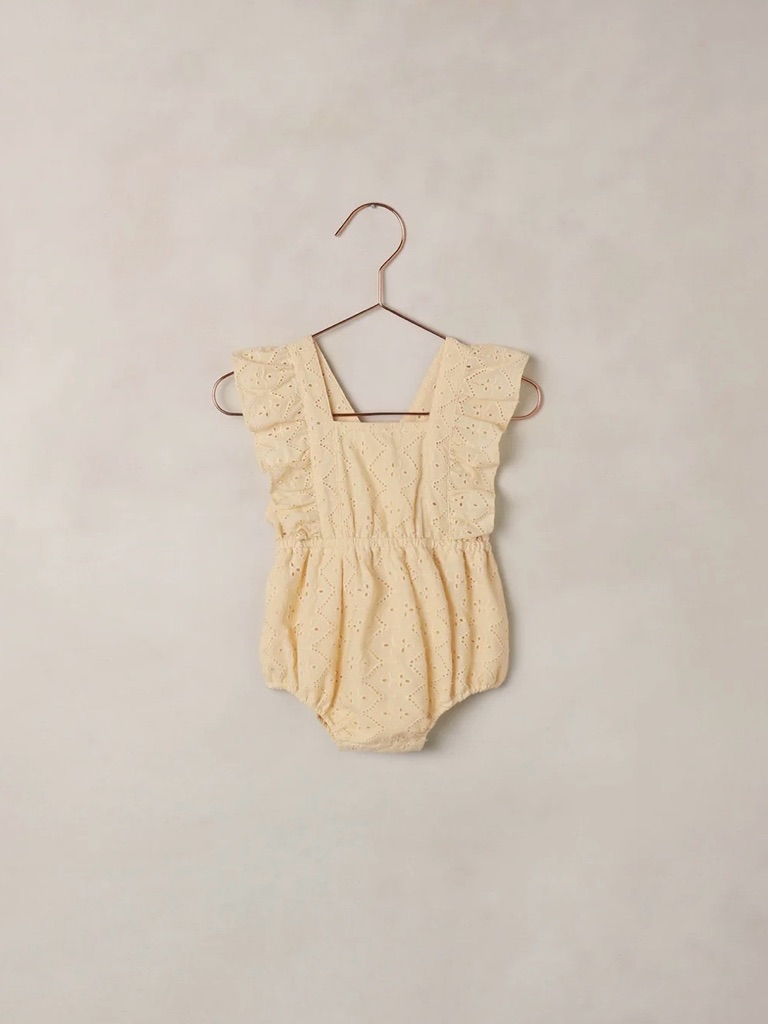 Noralee Lucy Romper Lemon